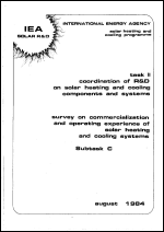 Survey of Commercialization and Operating Expereince of Solar Heating and Cooling Systems